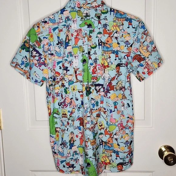 Nickelodeon x RSVLTS Short Sleeve Shirt Nickelodeon Characters Graphic Size XL - Picture 7 of 9